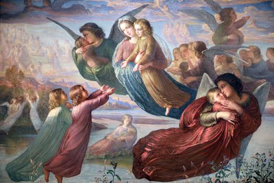 The Poem of the Soul, Memory of the Sky (detail) by Louis Janmot